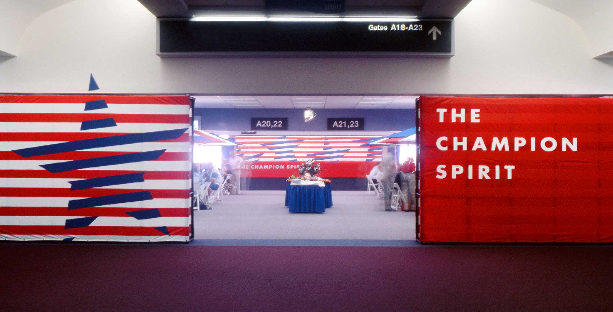 champion-spirit-of-summer-games-atlanta_airport-sign.jpg Art Direction by: Bart Crosby, Crosby Associates